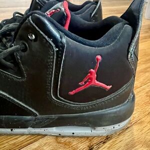 Nike Kids Black and Red Sneakers